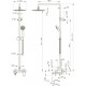Душевая стойка Bravat Opal R F6125183CP-A2-RUS хром штанга 128 см, шланг пластиковый 150 см