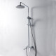 Душевая стойка Bravat Opal R F6125183CP-A2-RUS хром штанга 128 см, шланг пластиковый 150 см