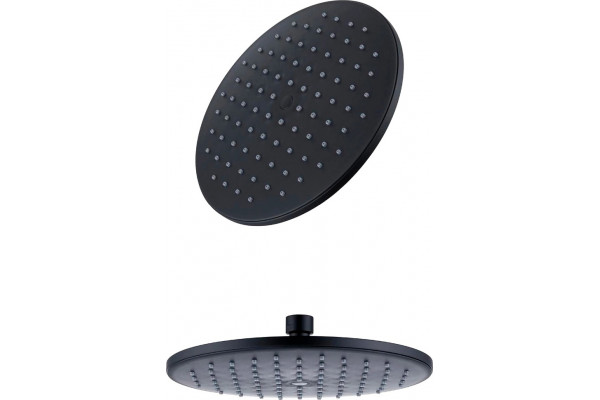 Верхний душ Bravat P70253BW-ENG черный штанга 3.6 см, размер 22.26 см, 1 режим