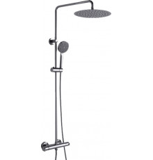 Душевая стойка Bravat Waterfall F939114C-A2-RUS хром штанга 91.5 см, шланг металлический 150 см