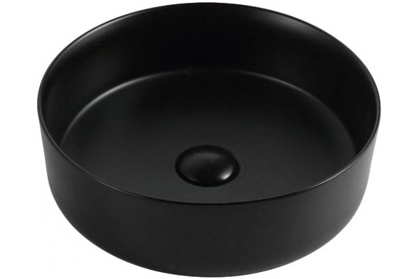Раковина Bravat C22357K-ENG накладная, тонкостенная, круглая, цвет черный