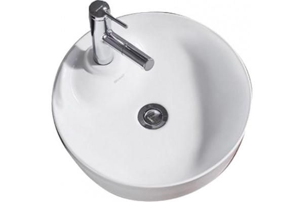 Раковина Bravat Affability C22239W-1-ENG накладная круглая, цвет белый