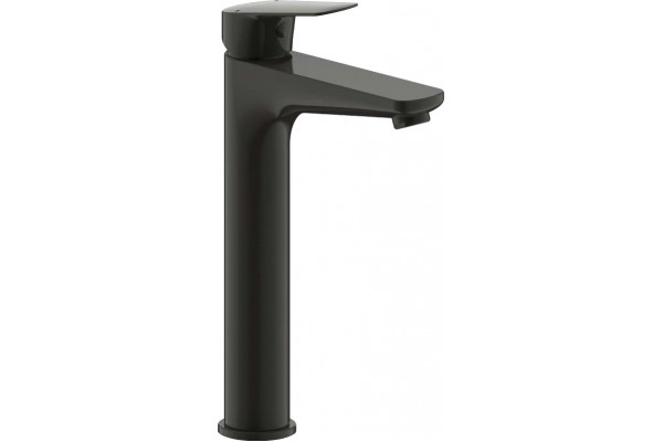 Смеситель Bravat Rhein F1429564BW-A-ENG для раковины, матовый черный, однорычажный, высота излива 22.8 см