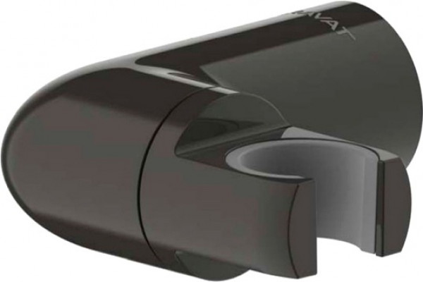 Настенный держатель Bravat P7185BW-ENG черный штанга 3.5 см,  в современном стиле