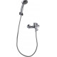 Душевой комплект Bravat Drop F4898C-SET 2 в 1 хром, шланг пластиковый 150 см