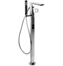 Смеситель Bravat Phillis F656101C-B3-ENG напольный, для ванны с душем, хром, однорычажный, длина излива 20.5 см