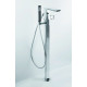 Смеситель Bravat Phillis F656101C-B3-ENG напольный, для ванны с душем, хром, однорычажный, длина излива 20.5 см