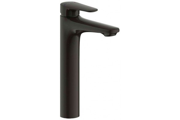 Смеситель Bravat Source Black F1173218BW-A9-ENG для раковины, черный, однорычажный, высота излива 22.9 см