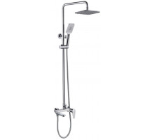 Душевая стойка Bravat Arden F6351385CP-A1-RUS хром штанга 130 см, шланг 150 см