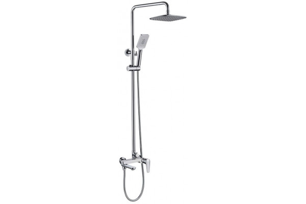 Душевая стойка Bravat Arden F6351385CP-A1-RUS хром штанга 130 см, шланг 150 см