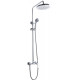 Душевая стойка Bravat Opal R F9125183CP-A2-RUS хром штанга 120.9 см, шланг пластиковый 150 см
