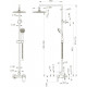 Душевая стойка Bravat Opal R F9125183CP-A2-RUS хром штанга 120.9 см, шланг пластиковый 150 см