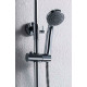 Душевая стойка Bravat Opal R F9125183CP-A2-RUS хром штанга 120.9 см, шланг пластиковый 150 см