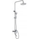 Душевая стойка Bravat Emeralda F6337371CP-A-RUS хром штанга 141 см, шланг пластиковый 150 см
