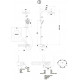 Душевая стойка Bravat Meissen F6277312CP-A-ENG хром штанга 102.2 см, шланг пластиковый 150 см