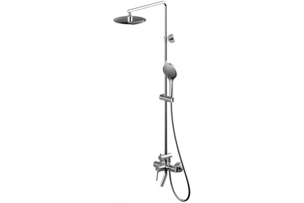 Душевая стойка Bravat Palace F6172217CP-A-RUS хром штанга 135.5 см, шланг пластиковый 150 см