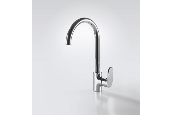 Смеситель Bravat Pure F7105161C для кухонной мойки однорычажный, хром