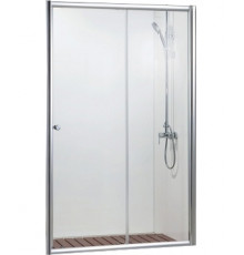 Душевая дверь в нишу Bravat Drop 120x200 раздвижная стекло прозрачное, профиль хром