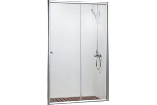 Душевая дверь в нишу Bravat Drop 120x200 раздвижная стекло прозрачное, профиль хром