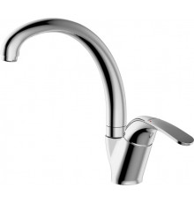 Смеситель Bravat Fit F7135188CP-1-RUS для кухонной мойки однорычажный, хром