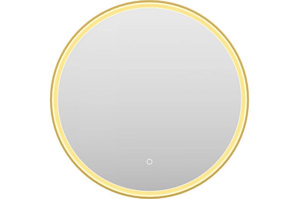Зеркало круглое Brevita Pluto 60 золото в современном стиле
