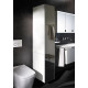 BURGBAD Yso Шкаф высокий зеркальный  1760х430х320 мм. 3 двери 1 полка 4 крючка. петли слева цвет белый матовый HSHA058 L K0374