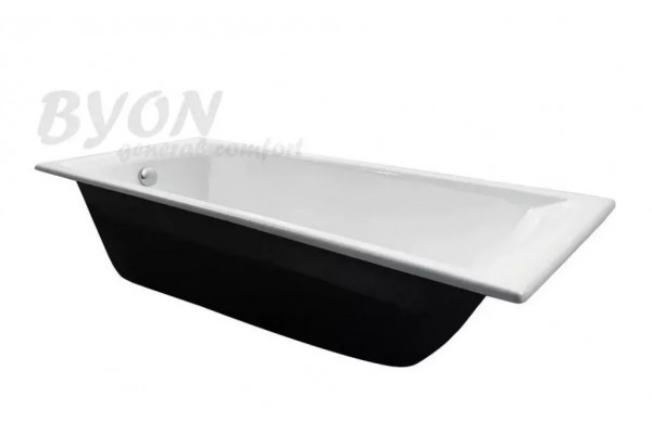 Ванна чугунная Byon Milan 170x75 прямоугольная, пристенная, объем 318 л.