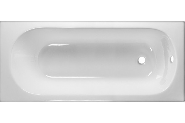 Чугунная ванна Byon B13 160x70x42 пристенная, прямоугольная, объем 145 л.