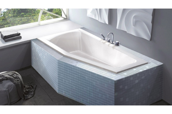 Акриловая ванна C-Bath Nika CBA00402L 170x70 левая асимметричная, с антискользящим покрытием
