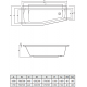 Акриловая ванна C-Bath Nika CBA00402L 170x70 левая асимметричная, с антискользящим покрытием