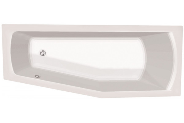 Акриловая ванна C-Bath Nika CBA00402R 170x70 правая асимметричная, с антискользящим покрытием