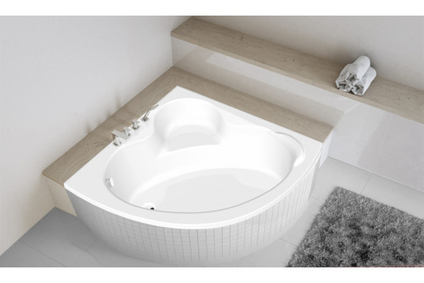 Акриловая ванна C-Bath Aurora CBS001002 120x120 четверть круга, с антискользящим покрытием