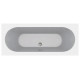 Акриловая ванна C-Bath Cora CBQ001002 180x80 прямоугольная, с антискользящим покрытием