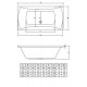 Акриловая ванна C-Bath Talia CBQ004003 190x90 прямоугольная, с антискользящим покрытием