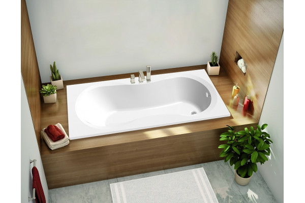 Акриловая ванна C-Bath Salus CBQ006003 140x70 прямоугольная, с антискользящим покрытием