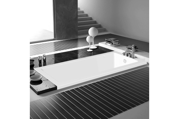 Акриловая ванна C-Bath Semela CBQ014001 170x75 прямоугольная, с антискользящим покрытием