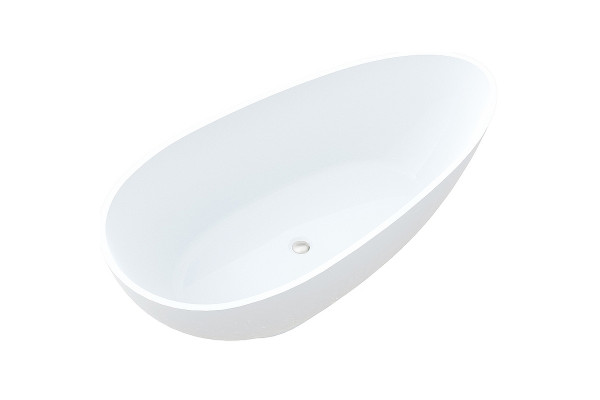 Ванна из искусственного камня C-Bath Demetra CBM002001 170x85 овальная, отдельностоящая