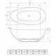 Ванна из искусственного камня C-Bath Demetra CBM002001 170x85 овальная, отдельностоящая
