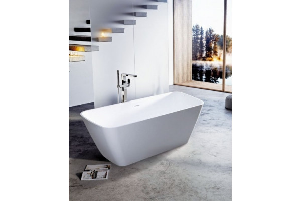 Ванна из искусственного камня C-Bath POLA CBM004001 151x72 прямоугольная, отдельностоящая