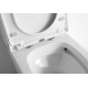 Унитаз компакт CeramaLux NS-2178 с бачком и сиденьем Микролифт, белый, овальный, 37x63 см