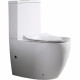 Унитаз компакт CeramaLux NS-2176 с бачком и сиденьем Микролифт, белый, овальный, 38x67 см
