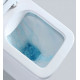Унитаз компакт CeramaLux 2171 с бачком и сиденьем Микролифт, белый, антивсплеск, 34x60 см