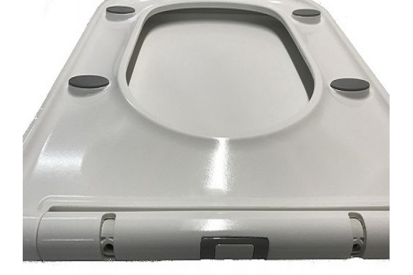Унитаз компакт CeramaLux 2171 с бачком и сиденьем Микролифт, белый, антивсплеск, 34x60 см