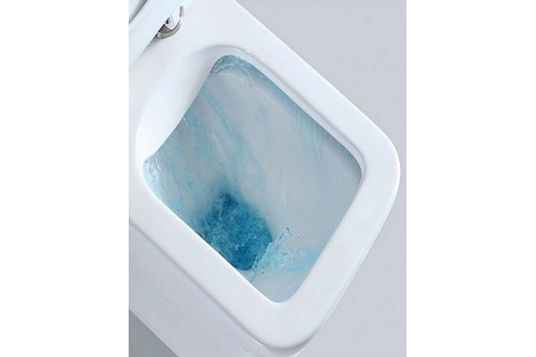 Унитаз компакт CeramaLux 1218A с бачком и сиденьем Микролифт, белый, антивсплеск, 36x62 см