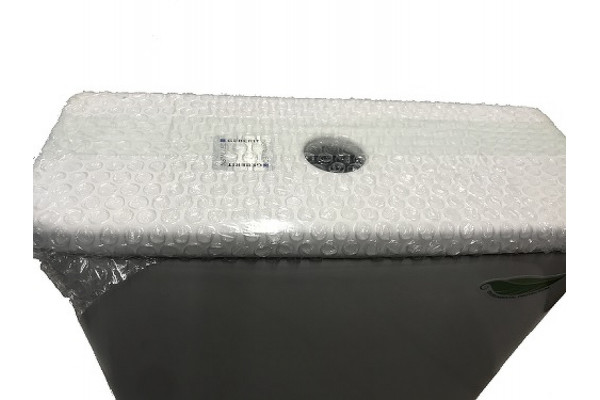 Унитаз компакт CeramaLux 1218A с бачком и сиденьем Микролифт, белый, антивсплеск, 36x62 см