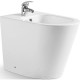 Биде CeramaLux NS-3378 приставное Белое цвет белый, овальное, 36x56 см