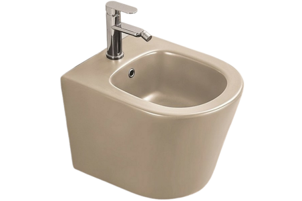 Биде CeramaLux 5330MC подвесное Капучино цвет бежевый, овальное, 36x48 см