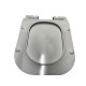 Унитаз CeramaLux 2615Е подвесной с сиденьем Микролифт, белый, антивсплеск, 34x48 см