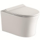 Унитаз CeramaLux B2347 подвесной с сиденьем Микролифт, белый, овальный, 35x52 см