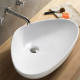 Раковина-чаша CeramaLux 59 7472B Белая угловая, цвет белый, на столешницу
